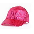 thumbnail image 1 of PMVFHDE Fashion Performance Stage Hop Korean Style Sequin Square Baseball Cap Glitter Hat Hot Pink, 1 of 2