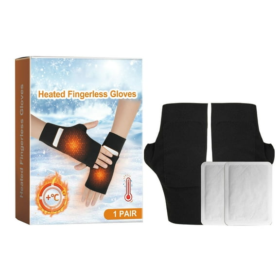 PMVFHDE Fingerless Warm Gloves For Baby Cold Hand Stiffness In Winter Orange