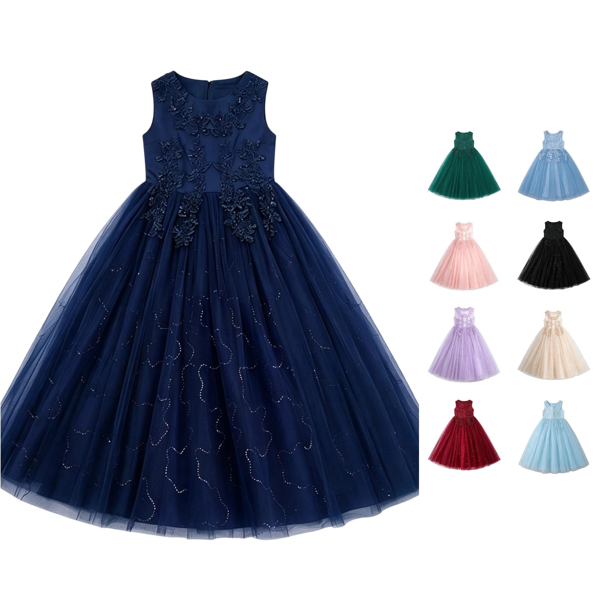 Simple Machine Fun Crafts PMVFHDE Flower Girl Tutu Sleeveless Pageant Puffy Princess Party School ...