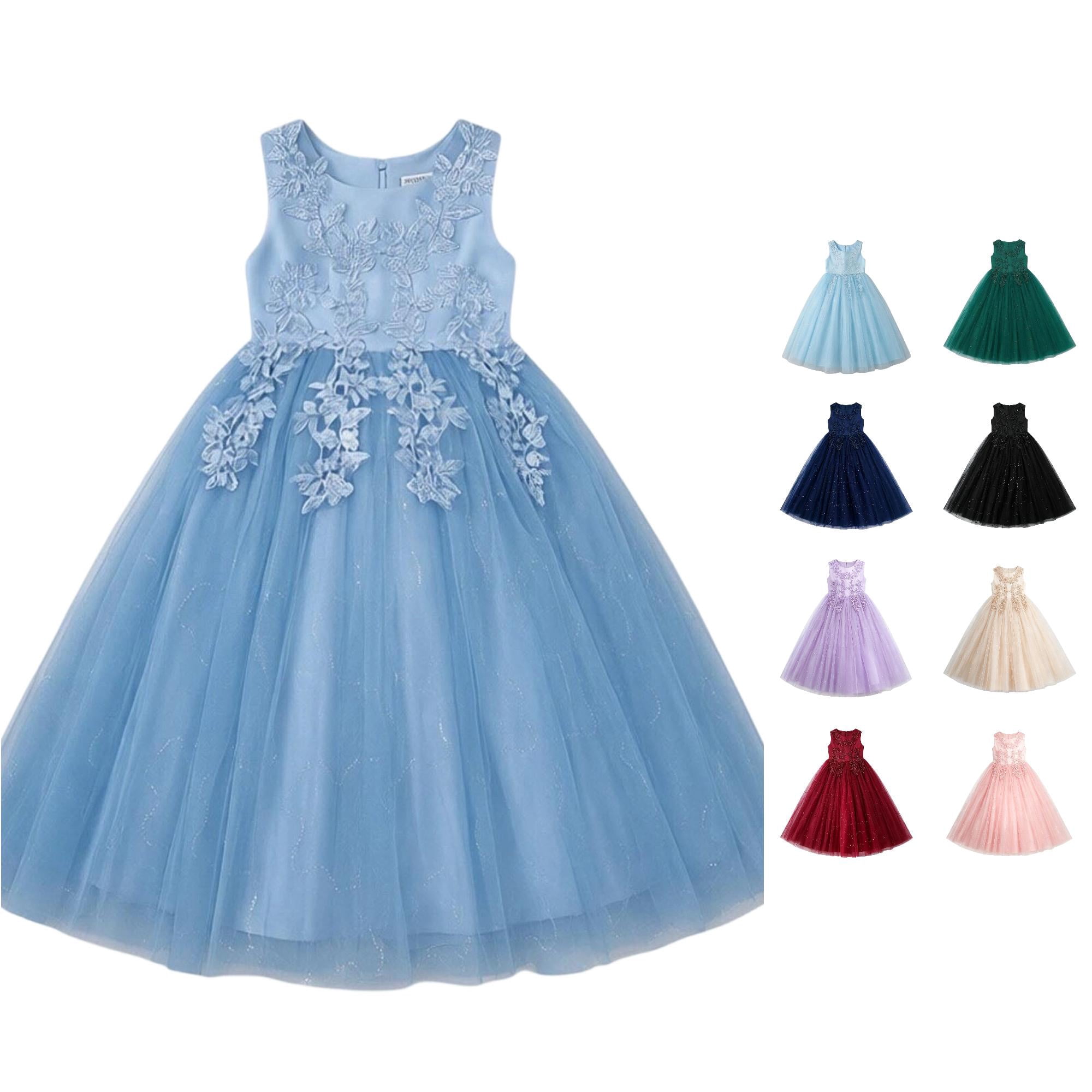Simple Machine Fun Crafts PMVFHDE Flower Girl Tutu Sleeveless Pageant Puffy Princess Party School ...