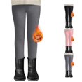 thumbnail image 1 of PMVFHDE Girls Lined Winter Pants Cozy Embroidered Rabbit Design Joggers for Children Grey,3-4 Years, 1 of 4