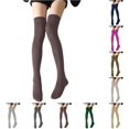 thumbnail image 1 of PMVFHDE Thigh High Socks Sparkling Metallic Stockings Elegant Stretchable over Knee Legwear for Carnival Party Evening Home Leisure All Seasons, 1 of 4