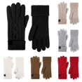 thumbnail image 1 of PMVFHDE Gloves & Mittens Winter Solid Knitted Providing Warmth And Comfort Suitable For Both Men Women Black - One Size, 1 of 8