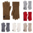 thumbnail image 1 of PMVFHDE Gloves & Mittens Winter Solid Knitted Providing Warmth And Comfort Suitable For Both Men Women Brown - One Size, 1 of 8