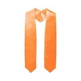 thumbnail image 1 of PMVFHDE Graduation Solid Color Academic Stole for Advanced Studies, 150cm Long Sash for Graduation Events, Traditional Scholastic Scarf for Graduates Orange, 1 of 5
