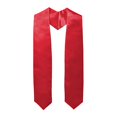 thumbnail image 1 of PMVFHDE Graduation Solid Color Academic Stole for Advanced Studies, 150cm Long Sash for Graduation Events, Traditional Scholastic Scarf for Graduates Red, 1 of 5
