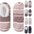thumbnail image 1 of PMVFHDE Grip Sock Slippers Cozy Indoor Outdoor Winter Warmth - Footwear for Home Casual Relaxation, Brown, One Size, 1 of 5