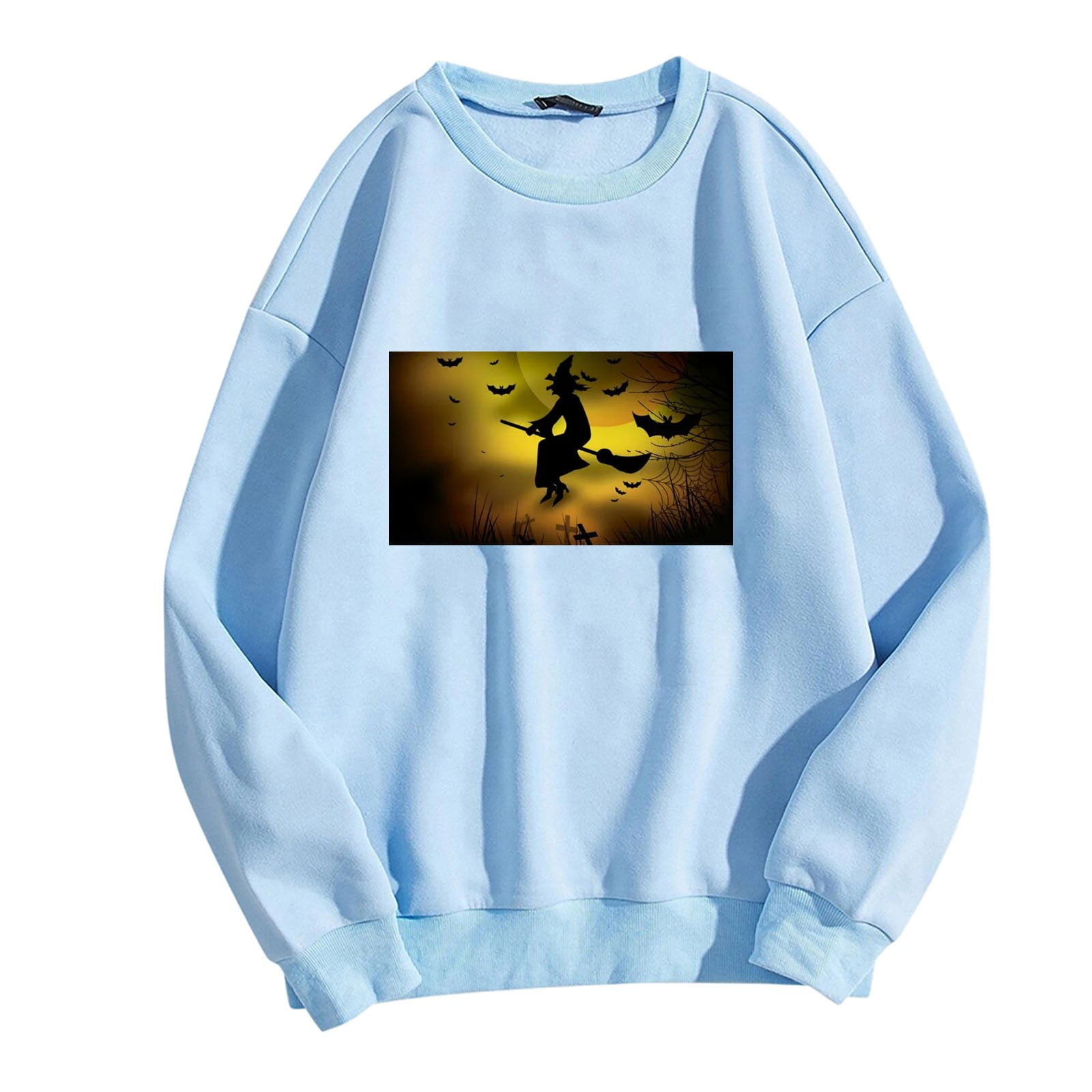 PMVFHDE Halloween Costume Ladies Fashion Witch Letter Printing Long