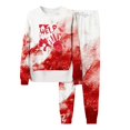 PMVFHDE Halloween Costumes Adult Women's Loose Personality Print Crew