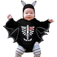 PMVFHDE Halloween Costumes Boy Girls Romper Pack Baby Bat My 1st Outfit