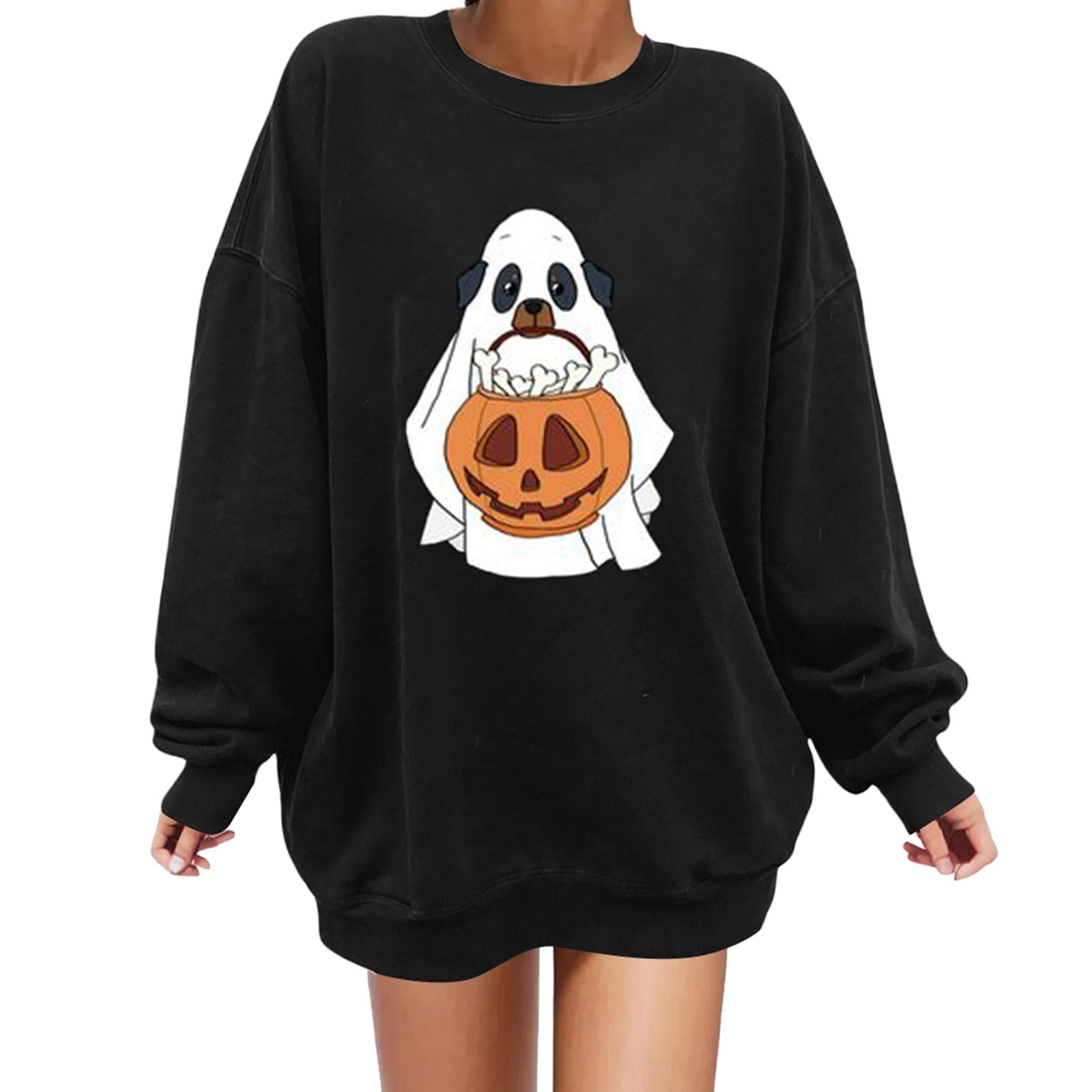 PMVFHDE Halloween Costumes Woman 2024 Printed Off Shoulder Long Sleeve