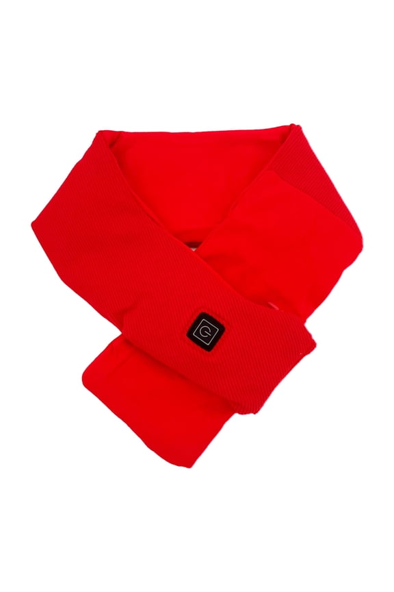 Heated Scarf For Men And Women With Massage Function USB Charging Winter Scarf Switches Neck Heating Pad Red