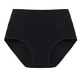 thumbnail image 1 of PMVFHDE High Waisted Leak-Proof Panties For Women Overnight Menstrual Breathable Sanitary Underwear Panties For Women Black，L, 1 of 2