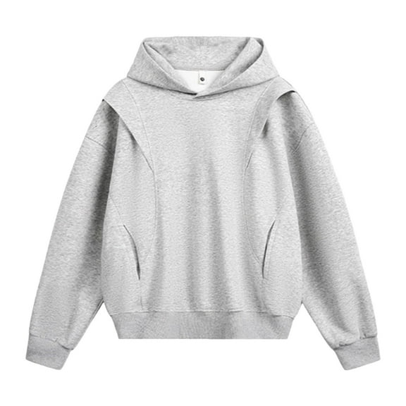 PMVFHDE Hoodies for Men Hong Kong Style Casual Pullover Long Sleeve Korean Couple Loose Fit Hooded Sweatshirt GY2,M