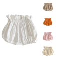 thumbnail image 1 of PMVFHDE Kids Spring Summer Solid Color Shorts Baby Girls Boys Loose Casual Pull-On, 1 of 4