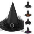 thumbnail image 1 of PMVFHDE Kids Witch Pointed Headdress Hat For Halloween Festival Party, 1 of 4