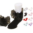 Laceh Color PMVFHDE Lace Socks Girls Slim Pure Color Combed Edge Dance for Kids ...