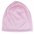 thumbnail image 1 of PMVFHDE Lightweight Knit Head Cover for Cool Weather Solid Color Soft Pull On Hat Comfortable and Non Bulky for Indoors Pink, 1 of 2