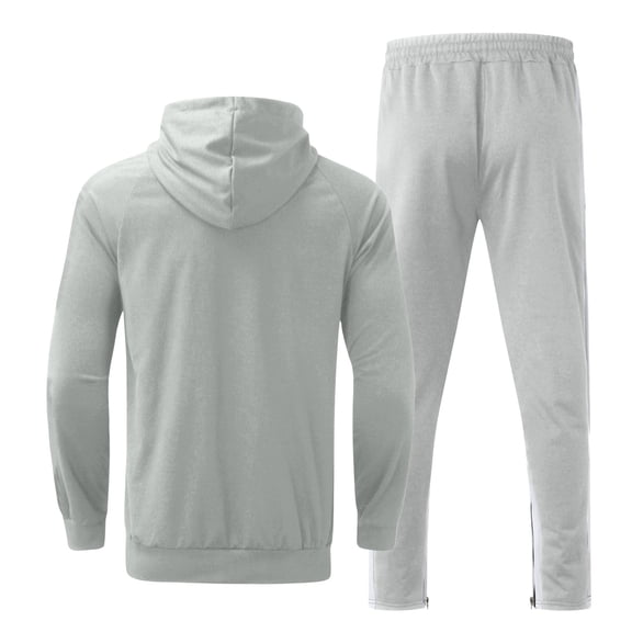 PMVFHDE Men Color Block Hoodie Set Men Tracksuit Mens Sweatpants Set Zipper Sweatershirts Mid Waist Trouser With Pockets Casual Daily Sports Comfortable Soft Breathable Outfit