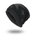 thumbnail image 1 of PMVFHDE Men Warm Lined Knit Head Cover Winter Headwear for Cold Weather Soft Stretchable Comfort Fit Black, 1 of 2