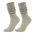 thumbnail image 1 of PMVFHDE Men and Women Socks Solid Color Mid High Calf Socks Fashion Versatile Comfortable Casual Long Socks White, 1 of 3
