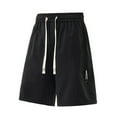 thumbnail image 1 of PMVFHDE Men's Casual Cargo Shorts Summer Comfort Stretch With Many Pockets For Daily Outdoor Cargo Shorts For Men Black，XXL, 1 of 6