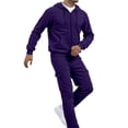 thumbnail image 1 of PMVFHDE Men‘s Casual Solid Color Set Sweatsuits For Men Track Suits Mens Sweatshirt And Joggers Comfortable Relaxed Fit Daily Wear For Spring Autumn Winter Soft Breathable Outfit, 1 of 9
