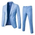 thumbnail image 1 of PMVFHDE Men‘s Slim Fit Business Set Mens Suits Sweat Suit Vest And Pants 3 Piece Set Wedding Party Formal Attire For Groom Soft Comfortable Breathable Fitted Elegant Outfit, 1 of 3