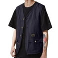 thumbnail image 1 of PMVFHDE Men's Summer Tooling Sleeveless Outside Wear Folded Jacket Casual Workwear Vest for Men, 1 of 5