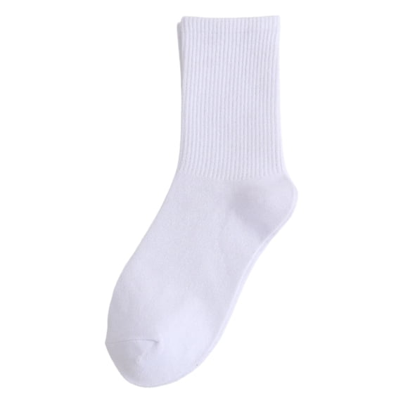 PMVFHDE Mens Socks Unisex Solid Color Mid Calf Cotton Socks Fashionable Daily Long Socks