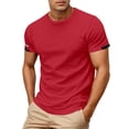 thumbnail image 1 of PMVFHDE Mens T Shirts Casual Sports Breathable Short Sleeve Loose Fit Design For Spring Summer Activities Gym Tee, 1 of 4