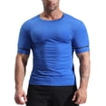 thumbnail image 1 of PMVFHDE Mens T Shirts Summer Quick Dry Sportswear Tight Fit Basketball Training Gym Stretch Clothes Outdoor Running Top, 1 of 5
