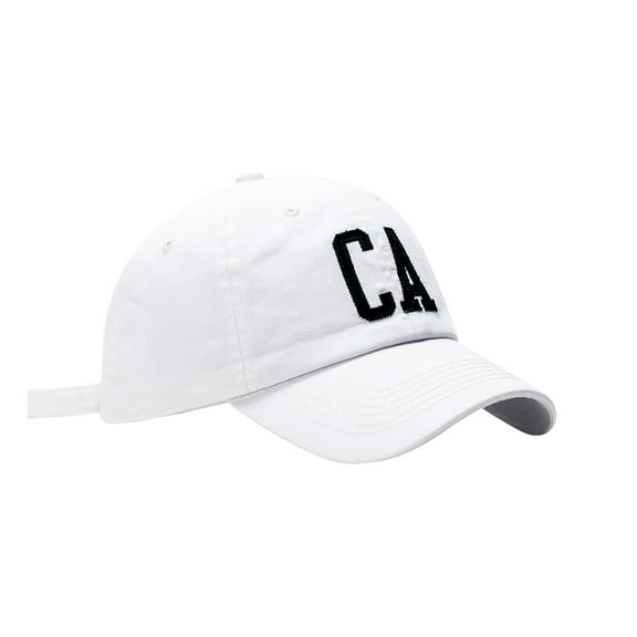 PMVFHDE Mens Womens Summer Casual Sunscreen Baseball Cap Hat for Outdoor and Fashionable Daily Wear White