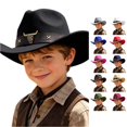 thumbnail image 1 of PMVFHDE Playful Western Style Cowboy Sun Hat For Little Boys Girls Daily Wear, 1 of 4