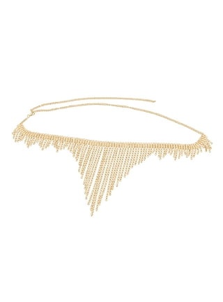 Plus size rhinestone body chain deals