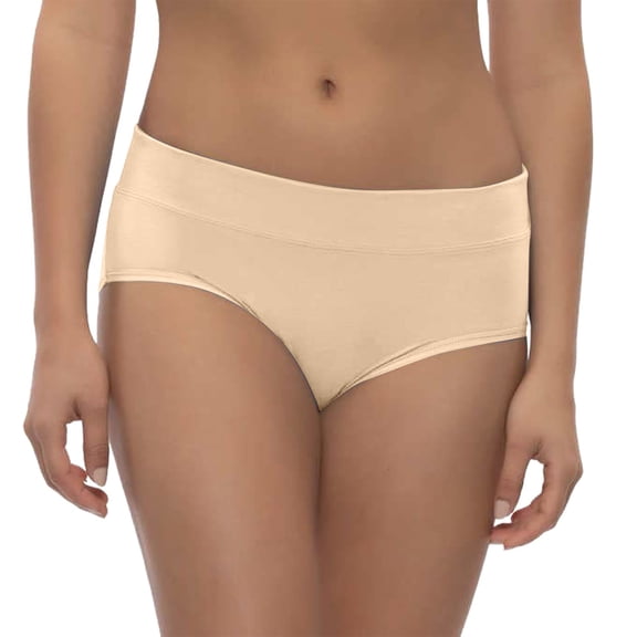 PMVFHDE Plus Size Womens Medium Waist Solid Color Cotton Underwear Pure Cotton Gusset Ladies Briefs Plus Size Underwear For Women Beige，M
