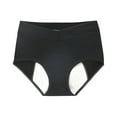 thumbnail image 1 of PMVFHDE Plus Size Womens V-Shape High Waist Menstrual Underwear Leak-Proof Sanitary Briefs Plus Size Underwear For Women Black，XXXXXL, 1 of 3
