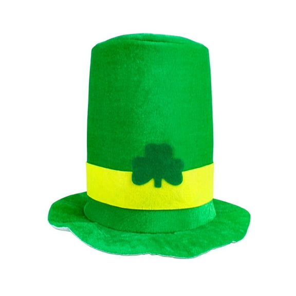 PMVFHDE Rave Party Personality Green Top Hat Winter Hat For St Patricks Day With And Beard Design For Performances Green