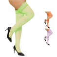 thumbnail image 1 of PMVFHDE Sheer Over Knee Socks With Lace Top Thigh Highs Thin Stretchable Comfort Nylon Blend For Casual Daily Wear, Green, One Size, 1 of 4
