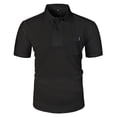 thumbnail image 1 of PMVFHDE Shirts For Men Summer Short Sleeve Mesh Cooling Comfortable Breathable Shirt Collar Style T Shirt, 1 of 5
