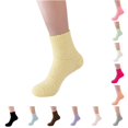 PMVFHDE Slipper Socks Cozy Winter Candy Color Tube Soft Coral Solid ...