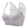 thumbnail image 1 of PMVFHDE Sports Bra Women Plus Size Push Up Racerback Yoga Workout Top Wirefree Seamless Gym Fitness Activewear Purple, 1 of 7