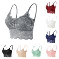 thumbnail image 1 of PMVFHDE Strapless 1 Piece Summer Bandeau Bra Plus Size Comfort Wireless Padded Top For Women Seamless Lightweight Breathable Supportive Convertible Cup Grey - XL, 1 of 5