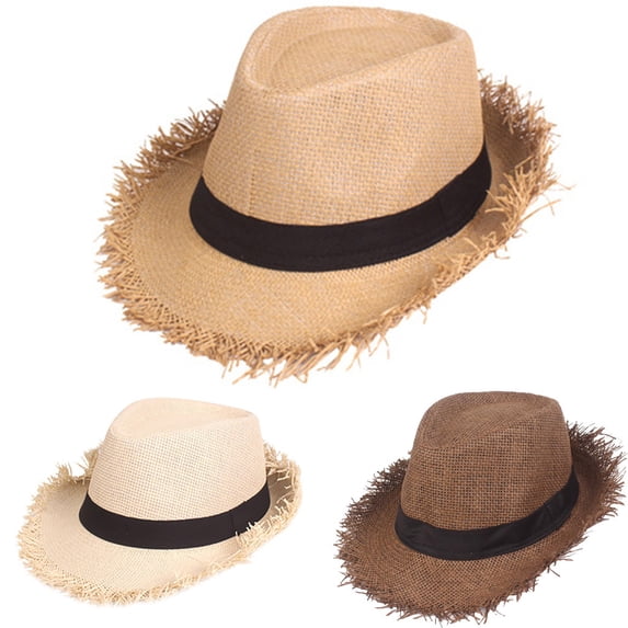 PMVFHDE Straw Hats for Women Summer Beach Outdoor Sun Protection Unisex Wide Brim 2026 Cap