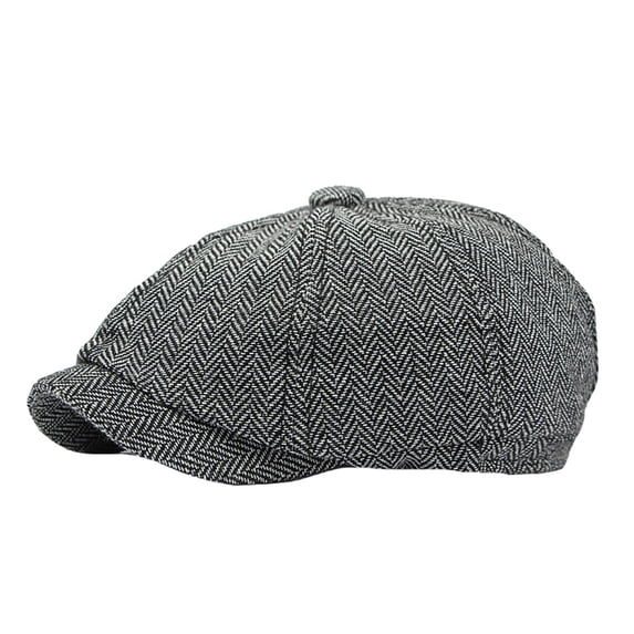 PMVFHDE Striped Beret Hat For Women Men Classic Design Casual Fashion accessory Ideal With Suits For Spring White