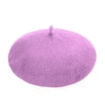 thumbnail image 1 of PMVFHDE Stylish Girls Kids Purple Beret Dome Baseball Cap Fashion Headwear Accessory Purple, 1 of 3