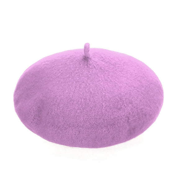 PMVFHDE Stylish Girls Kids Purple Beret Dome Baseball Cap Fashion Headwear Accessory Purple