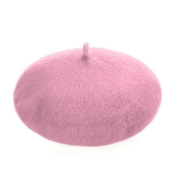 PMVFHDE Stylish Kids Beret Hat for Girls with Classic Dome Baseball Cap Design Pink