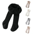 thumbnail image 1 of PMVFHDE Toddler Kids Baby Girls Lined Warm Full Leggings Pantihose Stretchy Basic Length Pants Winter Stocking Black,4-6 Years, 1 of 3