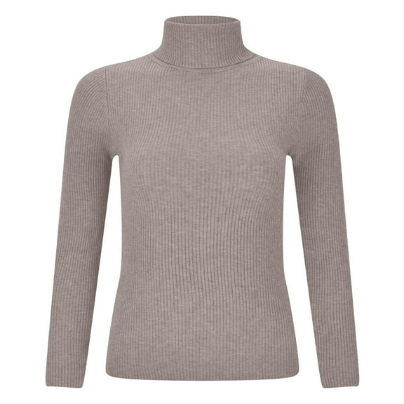 PMVFHDE Turtleneck With A Sweater On Top For Women Fall And Winter Base Layer High Neck Inner Wear Solid Color Comfortable Turtle Neck Sweater For Women Khaki,One Size
